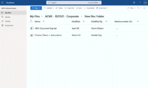 OneDrive to NetDocuments Cloud